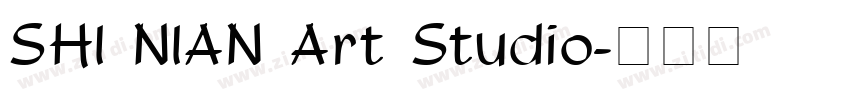 SHI NIAN Art Studio字体转换